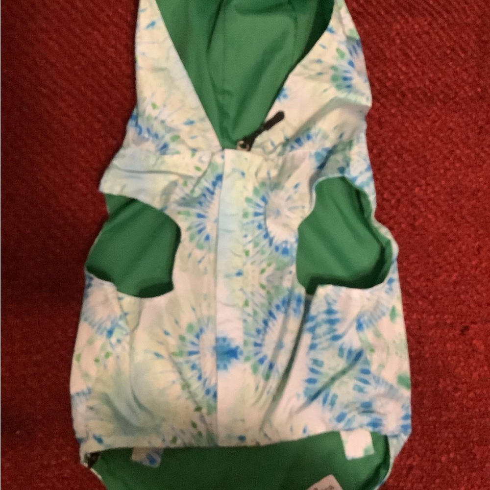Green Tie-Dye Hoodie Vest for Dogs